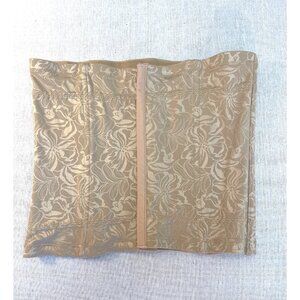 Maidenform Beige Floral Waist Cincher corset Shapewear Large L